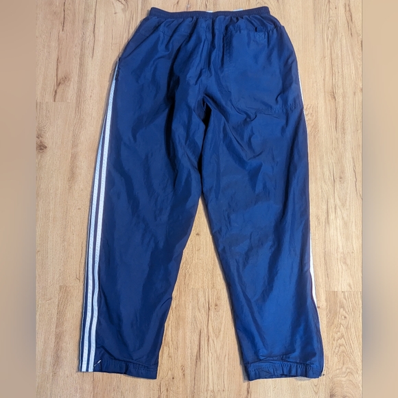 Vintage Y2K Adidas Nylon Lined Ankle Zip Joggers Sweatpants Size XL - Picture 5 of 7
